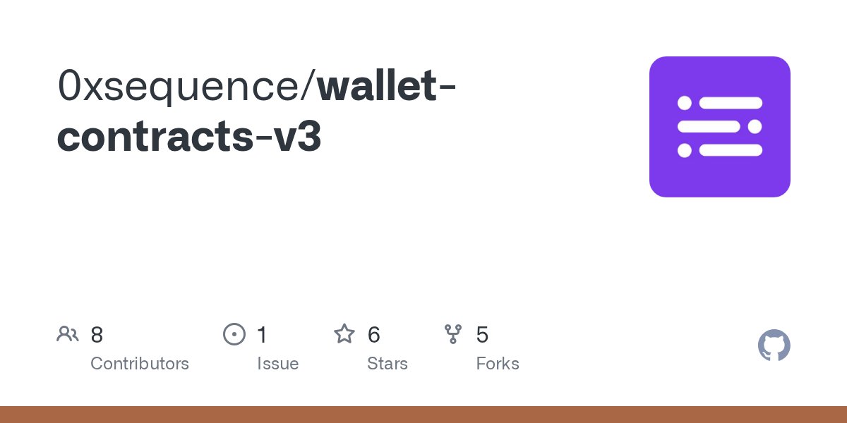 taylanpince's tweet card. Contribute to 0xsequence/wallet-contracts-v3 development by creating an account on GitHub.