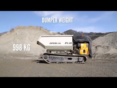 Operval_srl's tweet card. La italiana Operval S. R. L. dispone de un dumper de obra que se controla de forma remota. El modelo PL10, con una capacidad de hasta 1.200 kg. (características técnicas completas aquí), es capaz d…