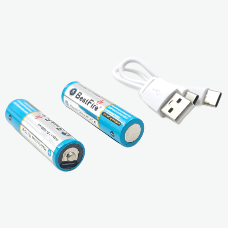 quartzcomponent's tweet card. The BestFire AA USB Type-C Rechargeable Li-ion Battery is a high-performance replacement for traditional disposable AA cells, designed to deliver stable 1.5V output with long-lasting power. Featuring...