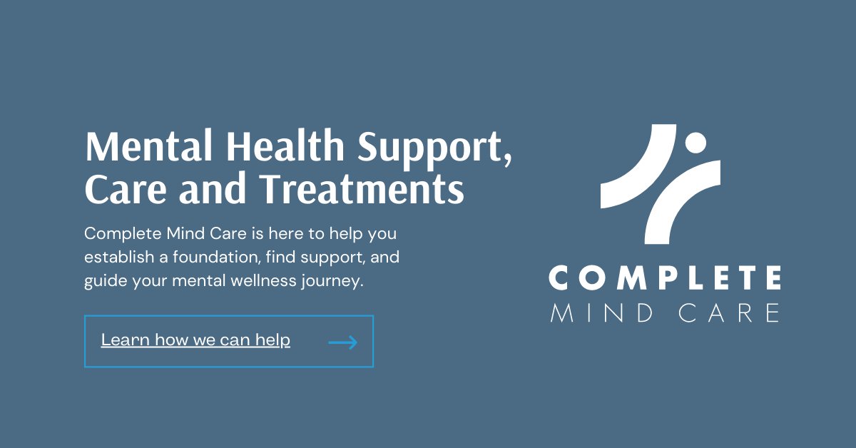 mindcarepa's tweet card. Mental Health Support, Care and Treatments Begin Your Pursuit of Happiness At Complete Mind Care, we believe you deserve a full spectrum of care designed to meet your individual needs. Book Your...