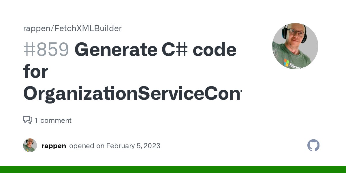 FetchXMLBuilder's tweet card. Might be useful, right? https://learn.microsoft.com/en-us/power-apps/developer/data-platform/org-service/build-queries-with-linq-net-language-integrated-query