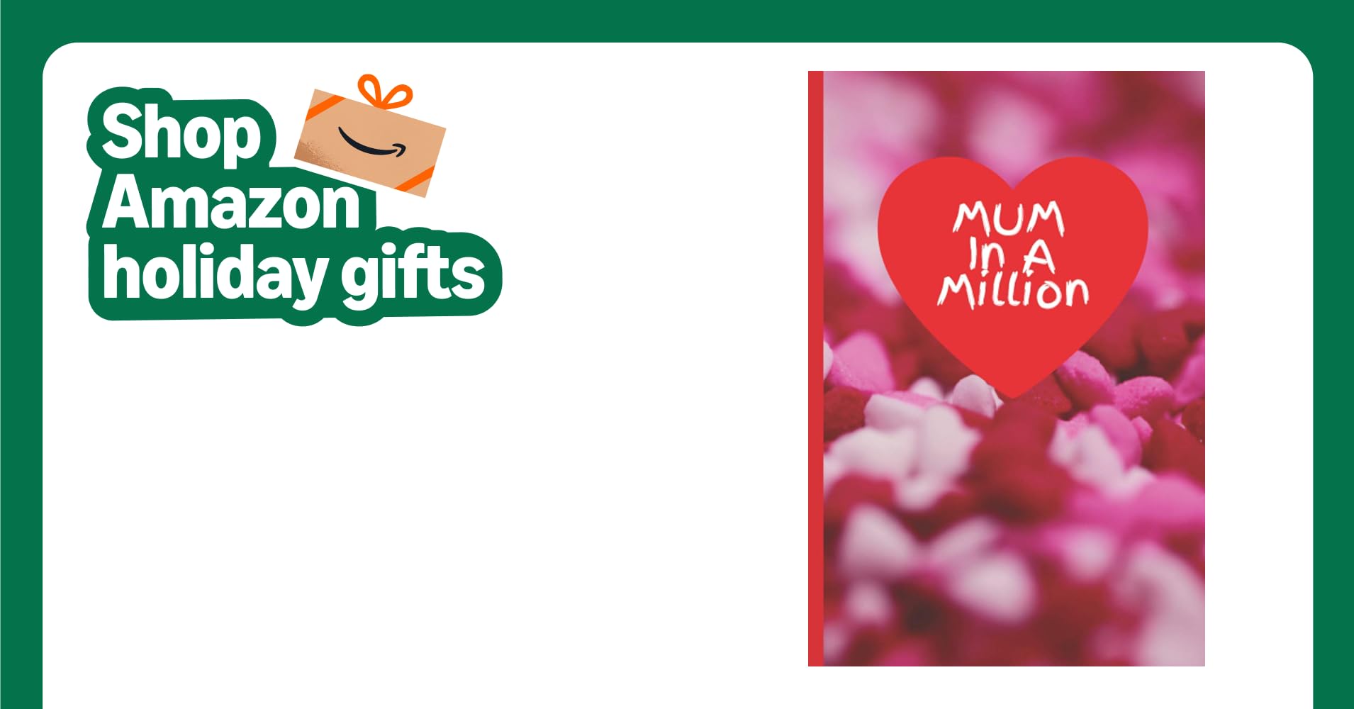 AmandaACardiff's tweet card. Mum in a Million 'hearts design' notebook journal, 120 pages, wide ruled, paperback. 6 x 9 in.