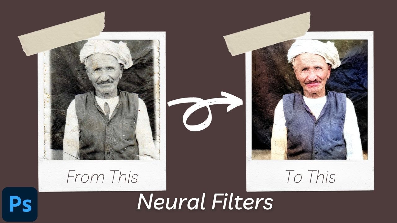 diyarbwahab's tweet card. Neural Filters | Photoshop Tutorial