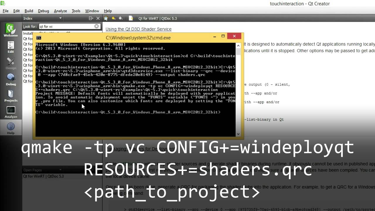 QtForTizen's tweet card. Getting started with Qt 5.3.0 for WinRT