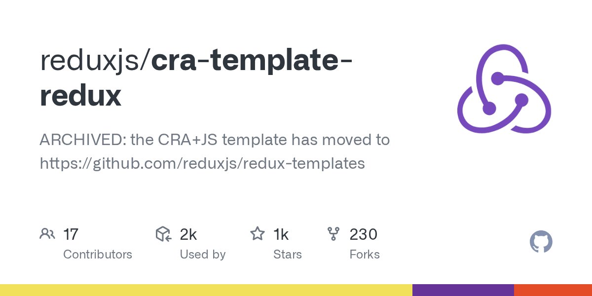 DrJsRepo's tweet card. ARCHIVED: the CRA+JS template has moved to https://github.com/reduxjs/redux-templates - reduxjs/cra-template-redux