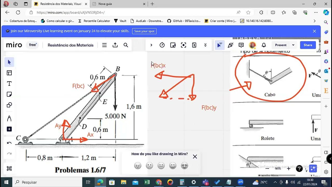 b_datasource's tweet card. Hibbeler - Resistência dos Materiais - Exercicios de cargas internas