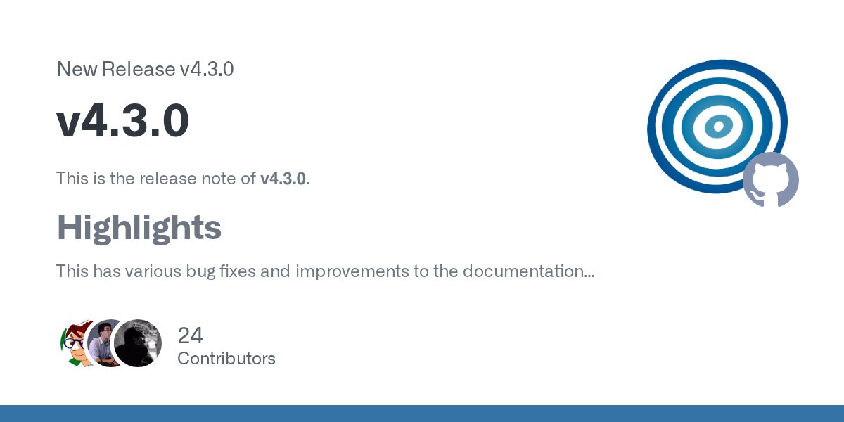 OptunaAutoML's tweet card. This is the release note of v4.3.0. Highlights This has various bug fixes and improvements to the documentation and more. Breaking Changes [fix] lgbm 4.6.0 compatibility (optuna/optuna-integration...