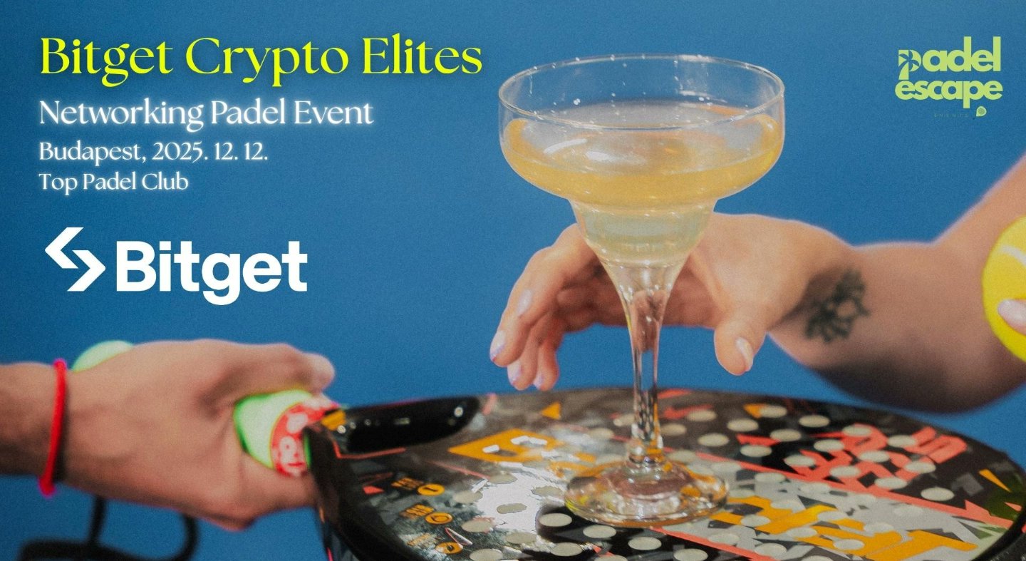 kriptoworldhu's tweet card. A Bitget december 12-én exkluzív padel networking eseményt tart Budapesten, összekötve sportot, Web3-at és prémium üzleti kapcsolatépítést.
