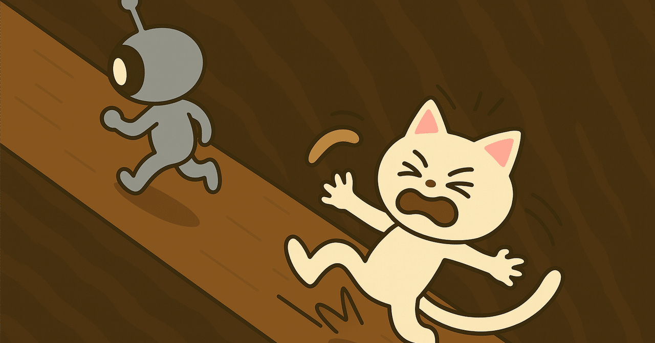 tensyokuneko's tweet card. このシリーズは、現場で毎日起きている混乱の“構造”を読み解き、再設計するための実践記録です。 ※構造読解30本シリーズ｜第３部：現場の崩壊パターン｜第11章 改善が続かない構造：始まるのに定着しない職場の共通項 ※ChatGPTでイラストギャラリー 構造が傾いたままでは歩けない。当たり前なんだけど気づいてない。 ────────────────────────── ■ 改善スタートの儀式：だ...