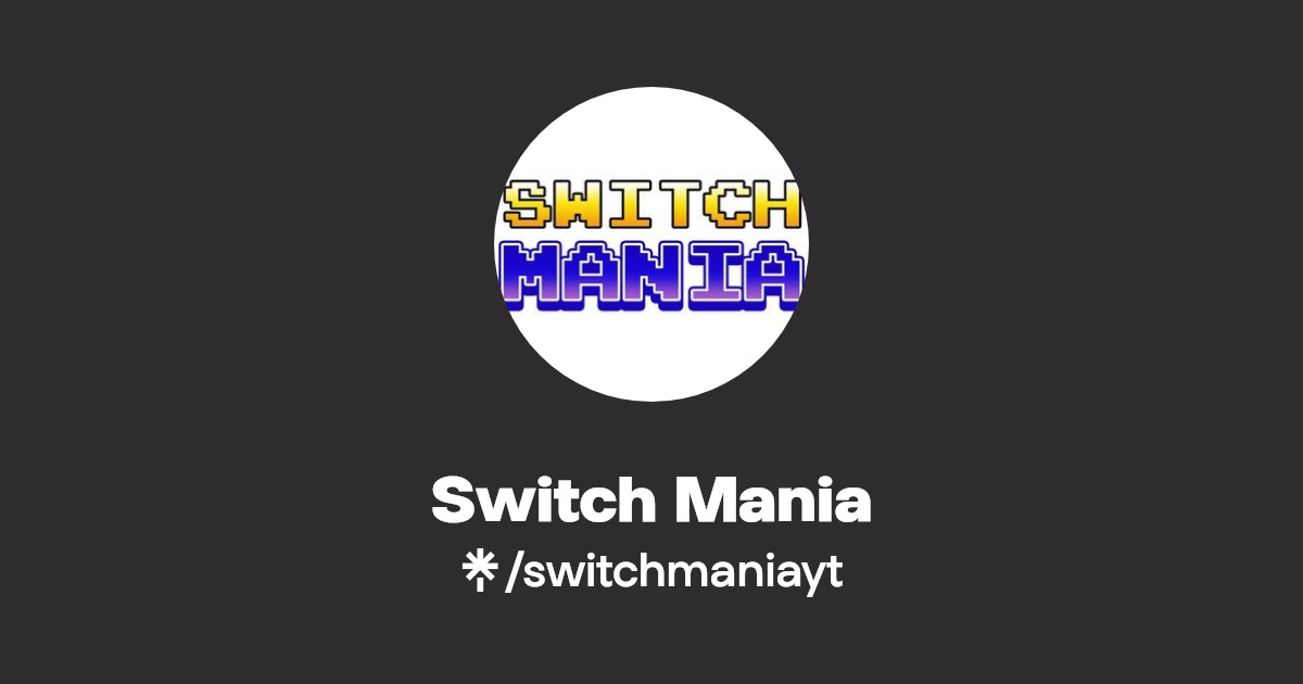 SwitchMania_'s tweet card. Happy Gaming! PEACE!