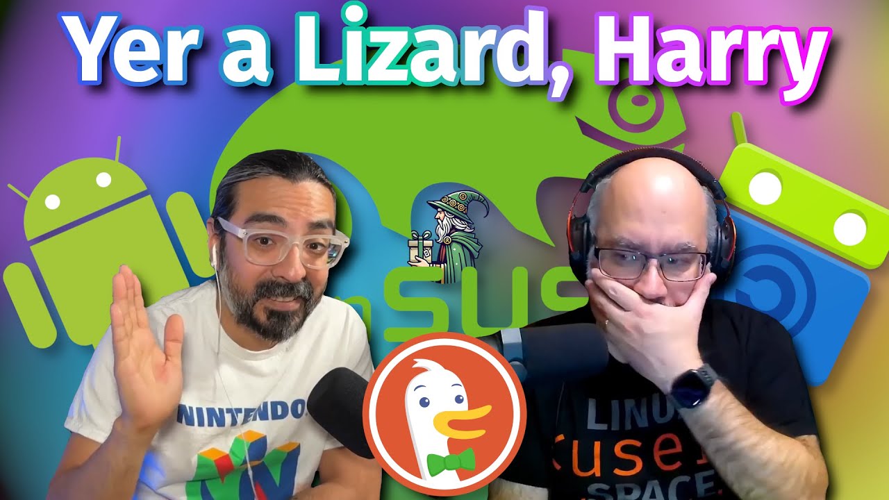 LinuxUserSpace's tweet card. The Lizard and The Wyzyrd (Season 6, Episode 2)