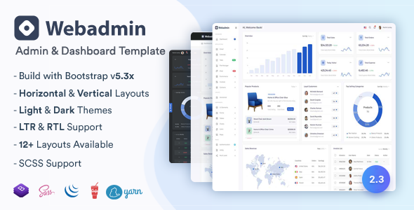 stylelibreview's tweet card. WebAdmin – это полностью адаптивный шаблон администратора на основе Bootstrap v5.1.3. Он поставляется с множеством многоразовых и красивых элементов пользовательского интерфейса, виджетов...