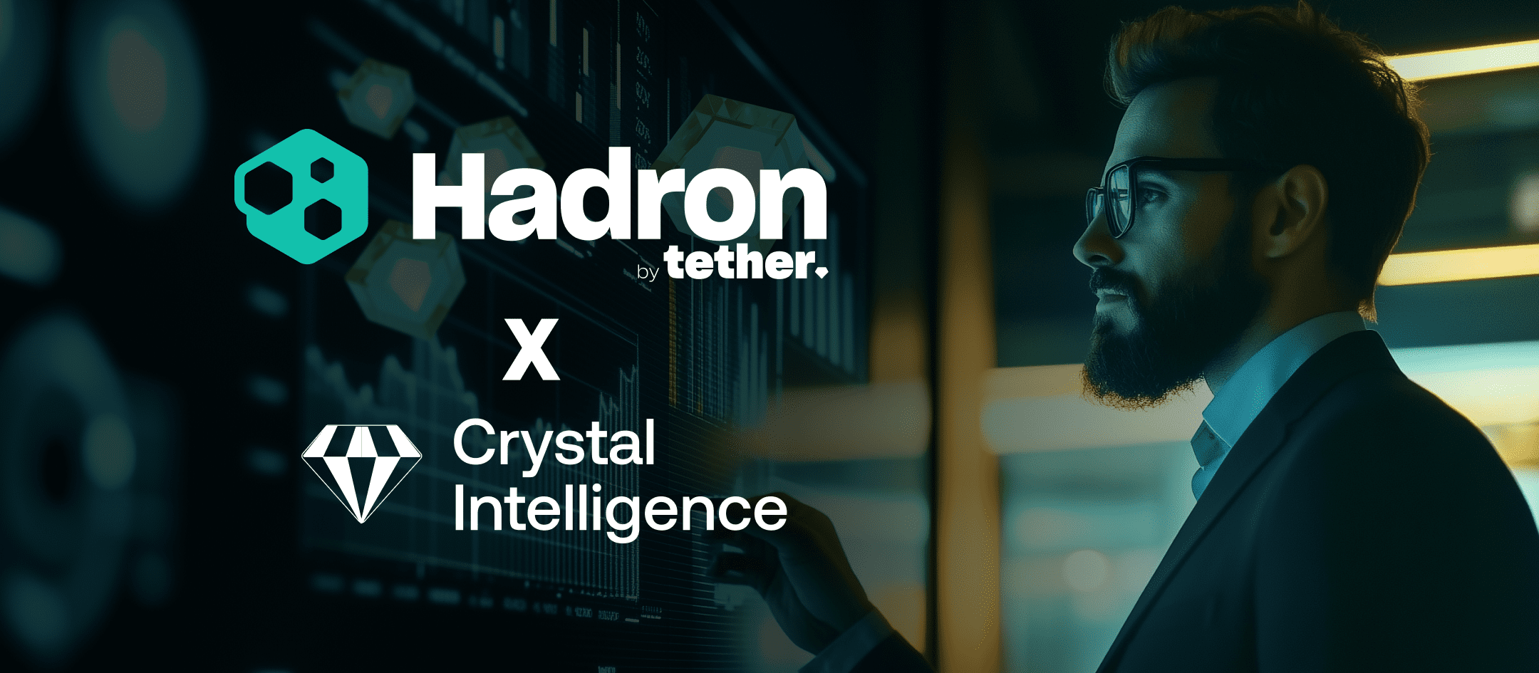 Tether_to's tweet card. 25 November 2025 – Tether Hadron, S.A. de C.V., today announced that its asset tokenization platform, Hadron by Tether, has entered into an agreement with Crystal Intelligence to strengthen blockch...