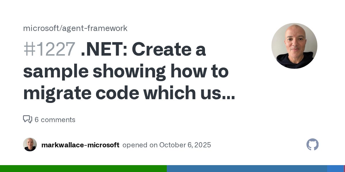 EdCharbeneau's tweet card. What do I use to replace these APIs now that Microsoft Agent Framework is out? [https://learn.microsoft.com/en-us/semantic-kernel/frameworks/agent/examples/example-assistant-search?source=recommend...