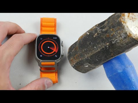 TechRax's tweet card. Apple Watch Ultra Hammer Durability and Drop Test - Will it Survive?