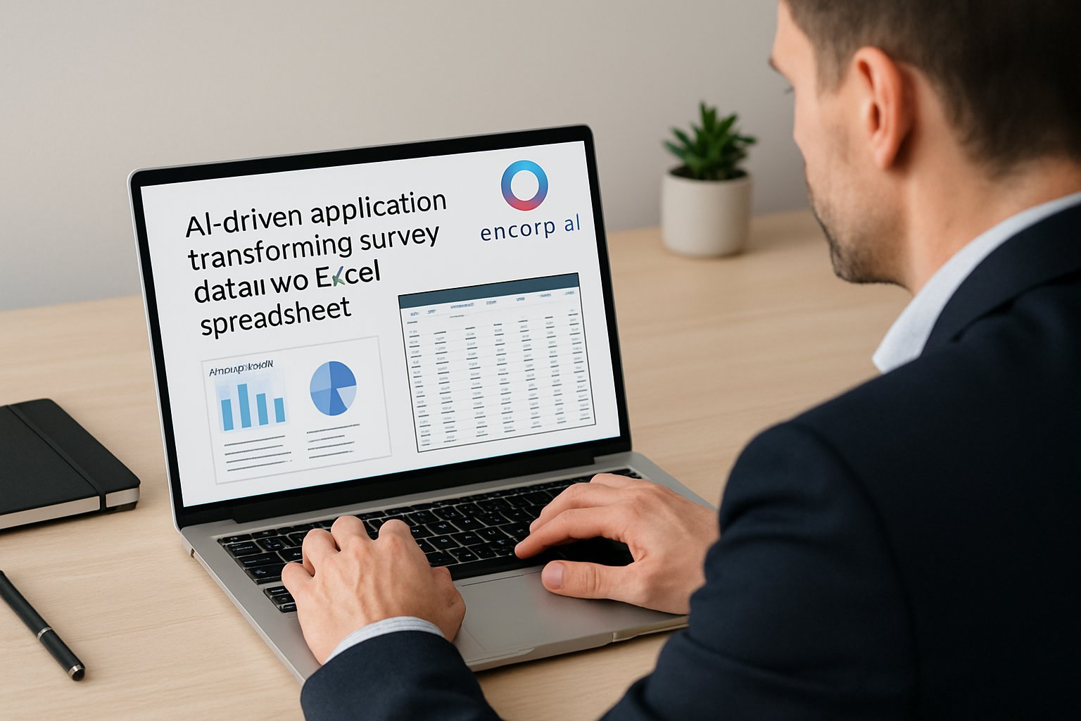 MKuvandzhiev's tweet card. AI автоматизация на работни потоци, която превръща данните от проучвания в проследими Excel файлове и спестява на консултантите 60–80% време и грешки.