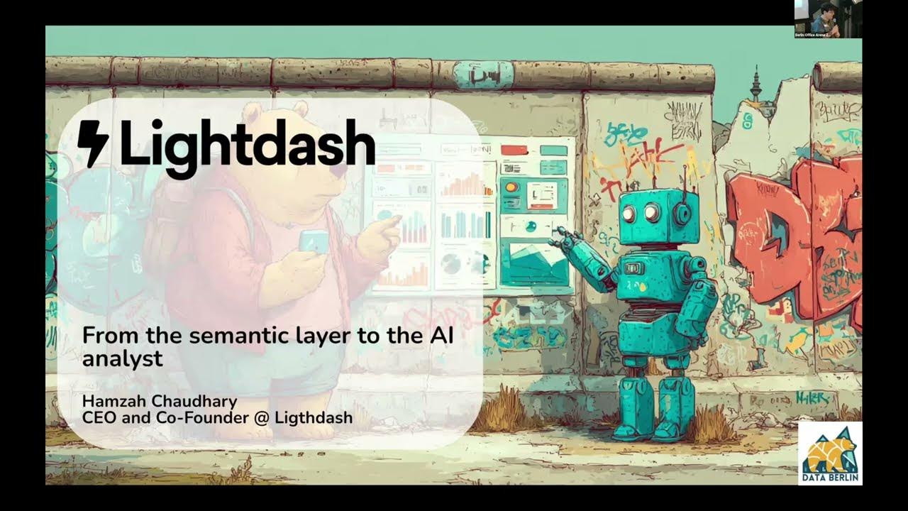 lightdash_devs's tweet card. Hamzah Chaudhary | From the semantic layer to the AI analyst