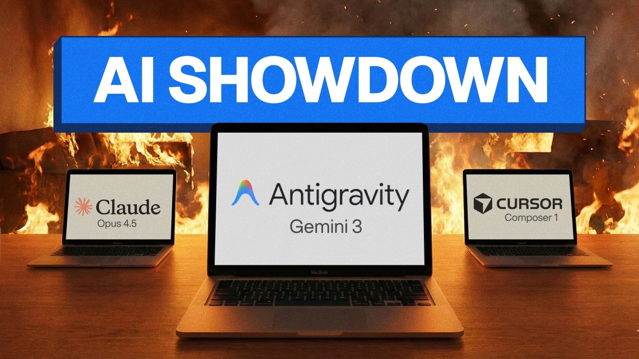 CodeWithChris's tweet card. Which AI Codes Best? Gemini 3 Pro, Opus 4.5 and Composer 1 Tested!