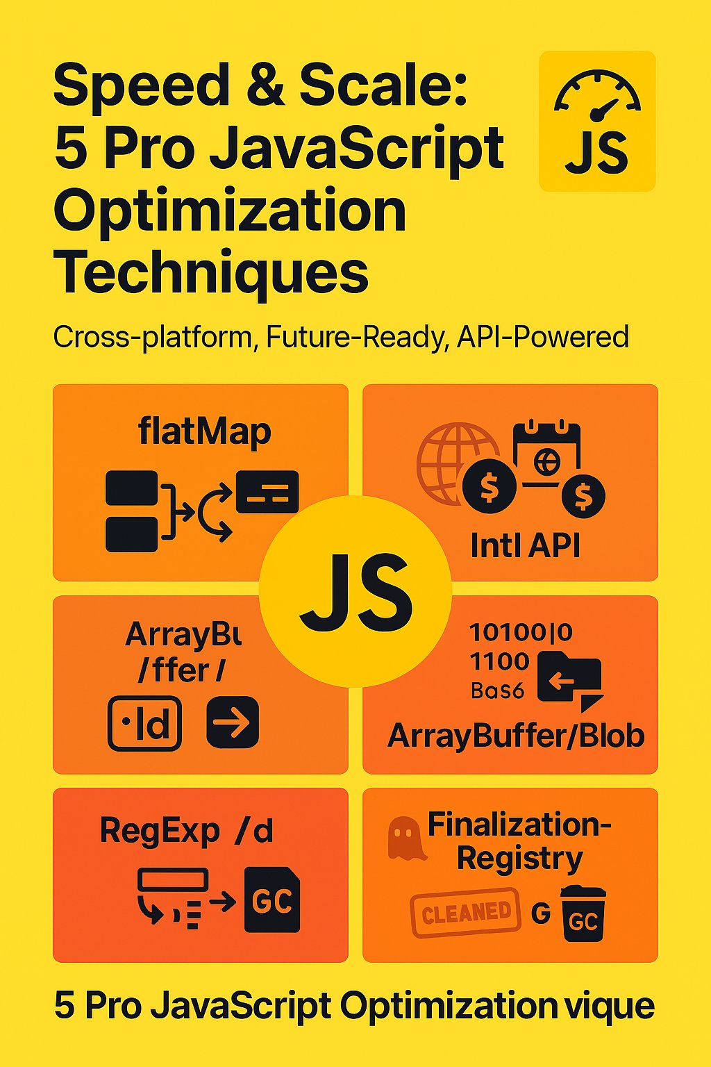 CoderPrinceV's tweet card. From streamlining arrays to catching memory leaks — here’s how pros write fast, lean JavaScript.
