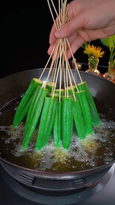 Jitendrakphc's tweet card. स्वादिष्ट भिंडी फ्राई रेसिपी 😋 | Crispy Bhindi Fry | Easy Snack...