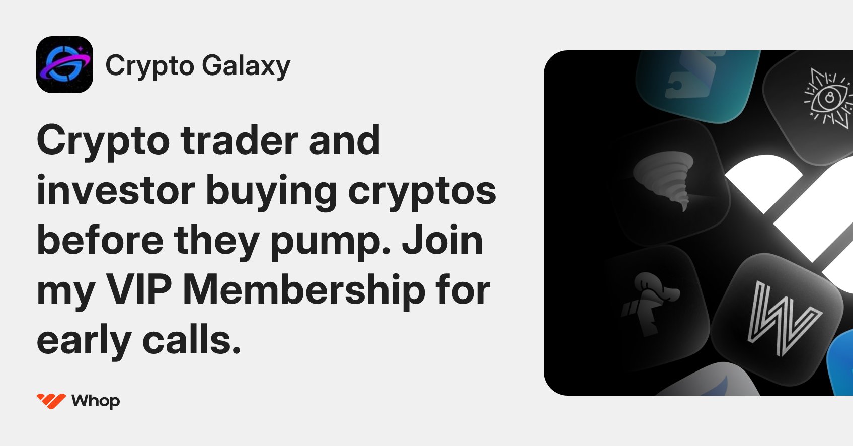 cryptogalaxycc's tweet card. Crypto trader and investor buying cryptos before they pump. Join my VIP Membership for early calls.