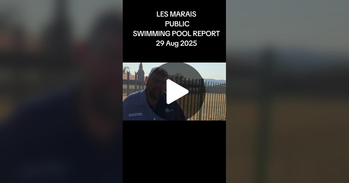 KruyshaarLeon's tweet card. 133 likes, 9 comments. “LES MARAIS PUBLIC SWIMMING POOL REOPENING DELAY EXPLAINED 29 Aug 2025 #CommunityPools #newsnexussa #rekord #DAatWork #ward01 @rekordpretoria @NewsNexusOfficial @Democratic...