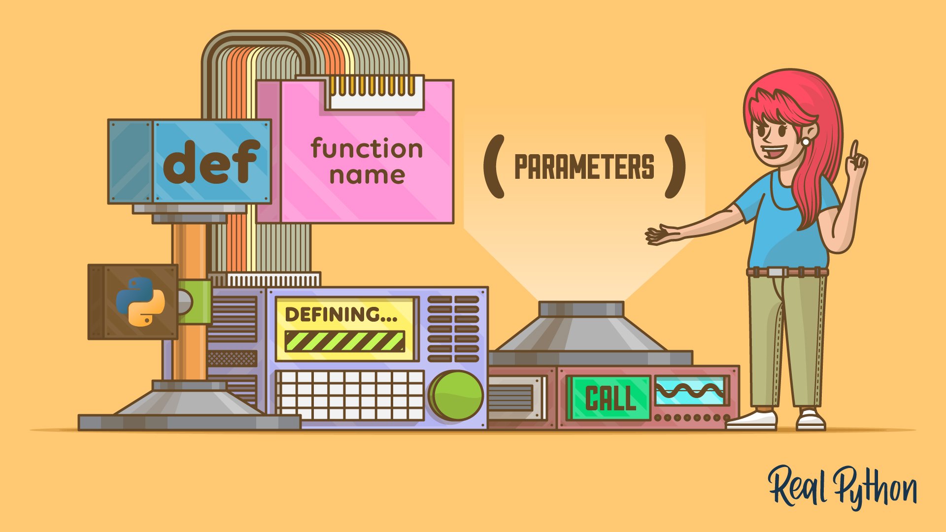 SimpliPy's tweet card. Learn how to define your own Python function, pass data into it, and return results to write clean, reusable code in your programs.