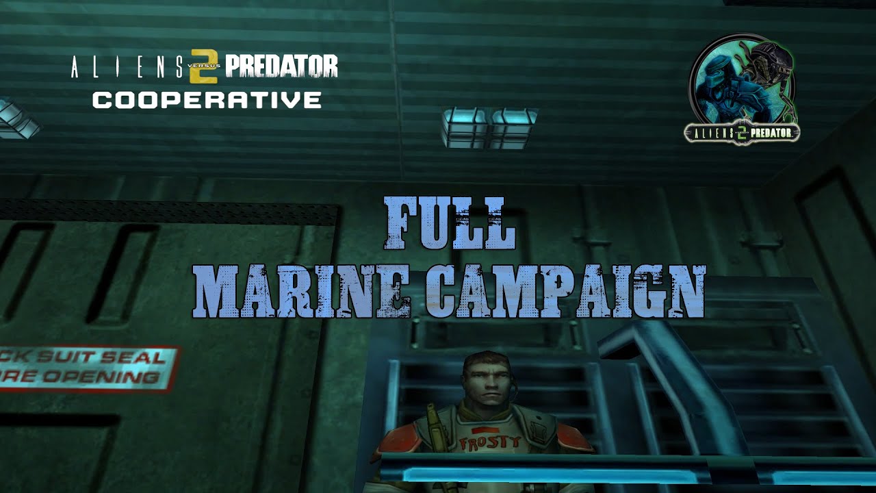 avpunknown's tweet card. Aliens vs. Predator 2 - COOPERATIVE MOD | FULL MARINE CAMPAIGN |...