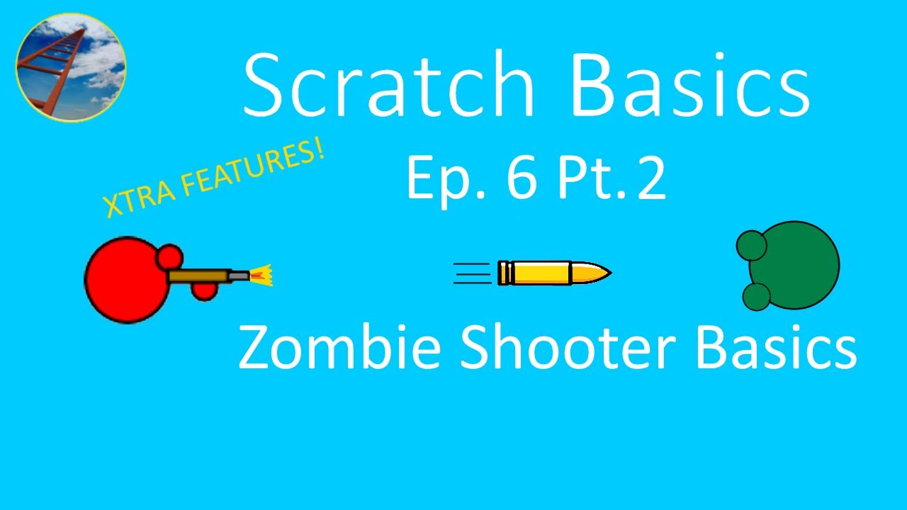 codingnuts's tweet card. Scratch Basics(Ep. 6, Pt. 2) - Zombie Shooter Basics