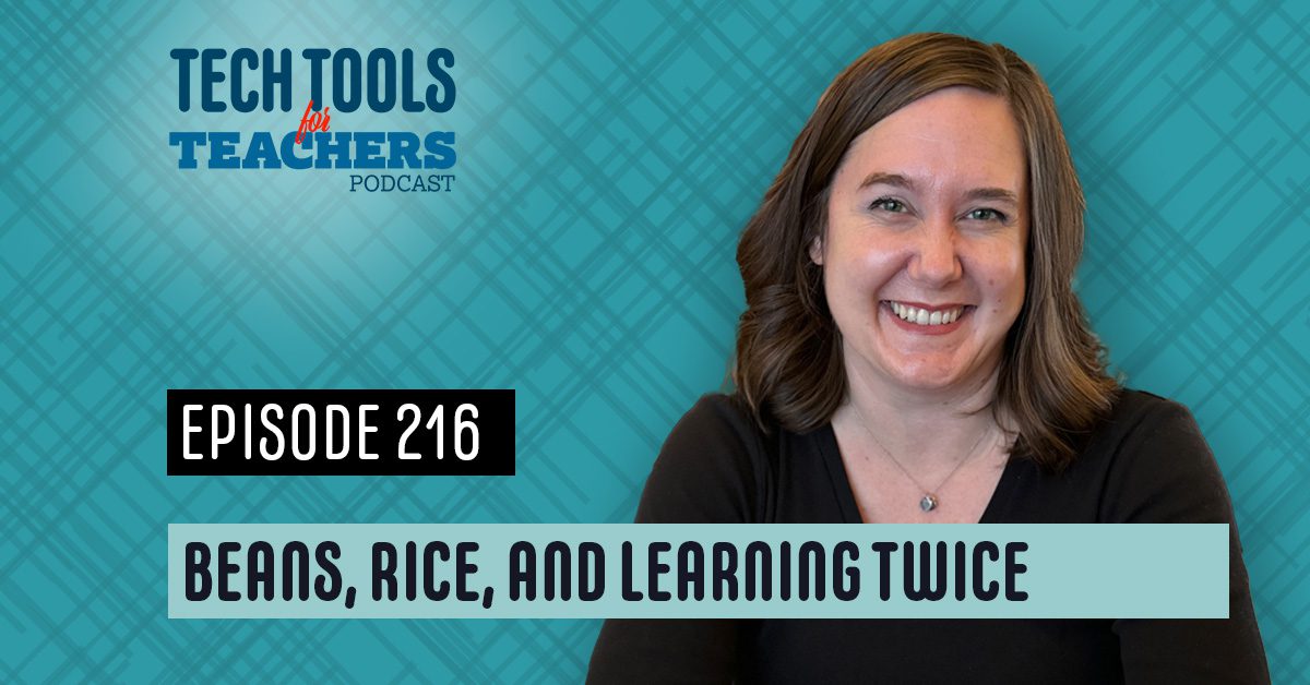 EduPodNet's tweet card. Hi teachers! Episode 216 of the Tech Tools for Teachers Podcast is all about fun ways for your students to review content while giving back. This week, we’re highlighting two engaging tools: BeanBe...