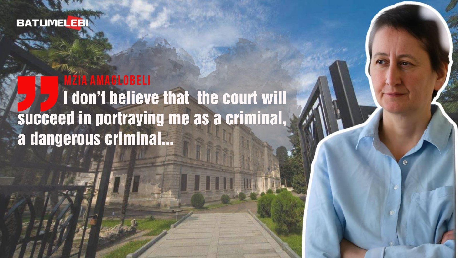 netgazeti's tweet card. • Mzia Amaglobeli • Press Freedom • Repression In Georgia