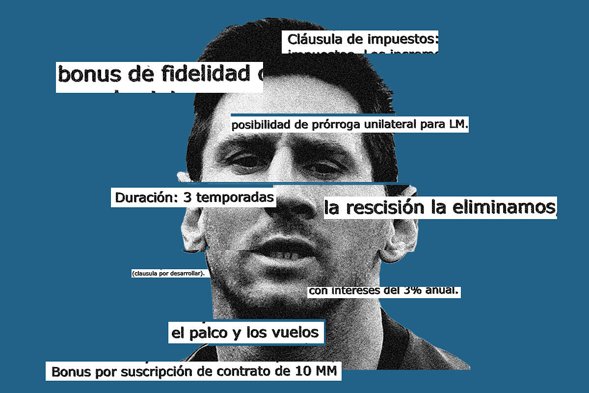 elmundoes's tweet card. Un palco privado en el Camp Nou para su familia y la de Luis Suárez; un vuelo en avión privado para toda la familia a Argentina en Navidad; un bonus de 10 millones de euros sólo...