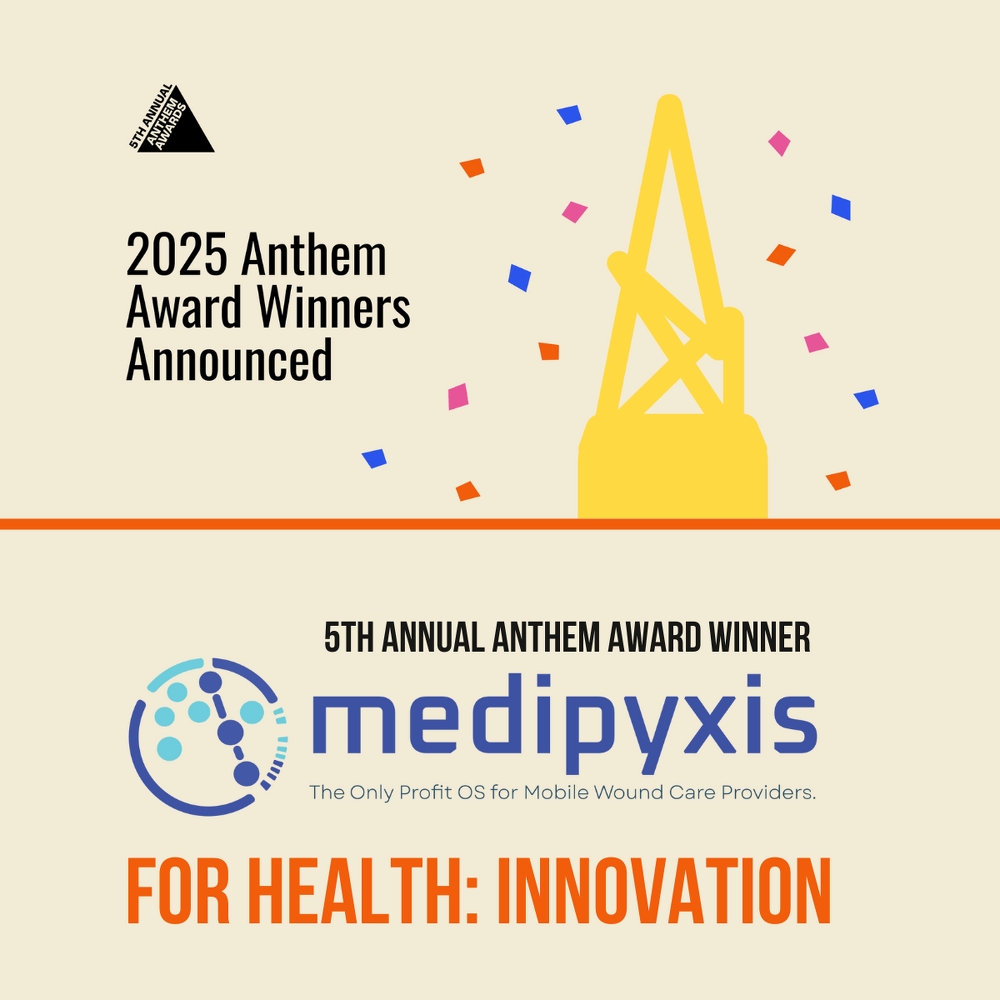 PressRelease_cc's tweet card. Medipyxis Named Anthem Innovation Award Winner for “The Mobile Wound Care OS” AI-Driven Platform...