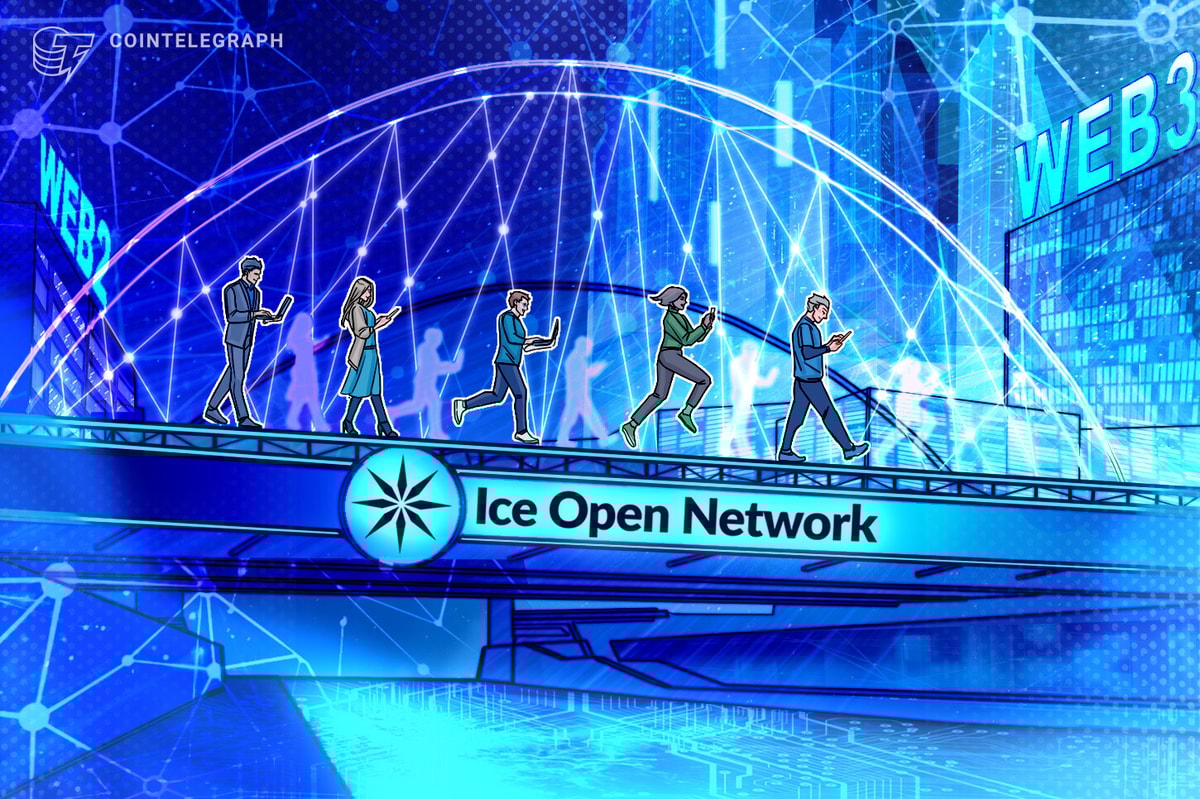 ice_blockchain's tweet card. New onchain social ecosystem shares platform revenue with creators and users while building a deflationary token economy