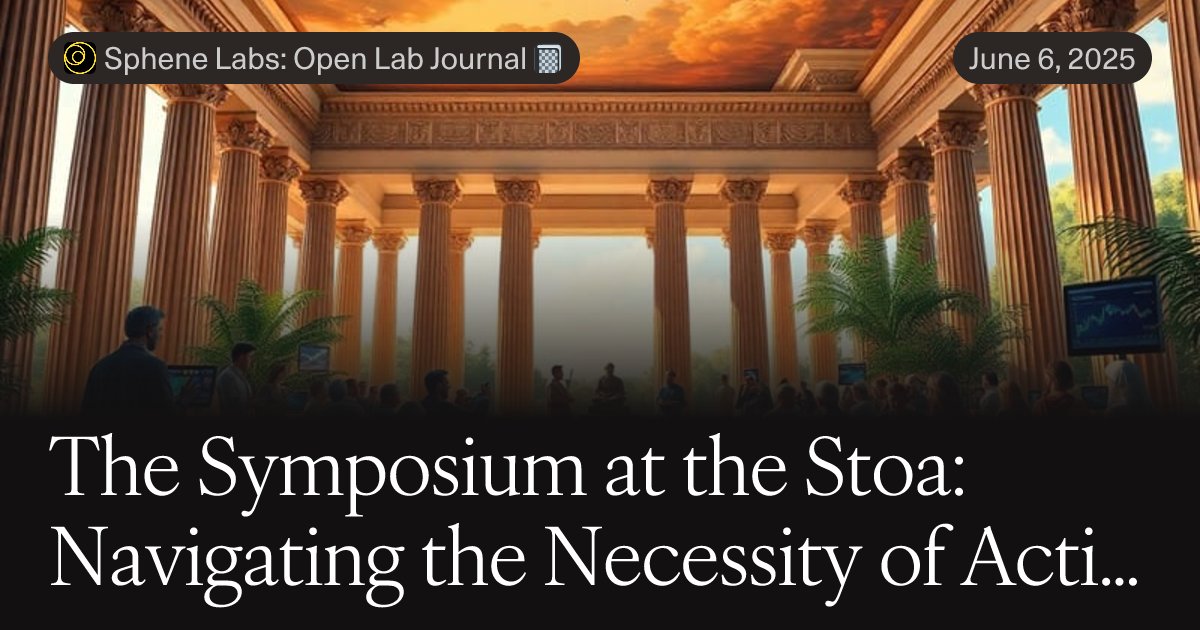 NanaimoBarsXYZ's tweet card. PropositionProposition: "This Polis Believes That Active Trading Is Necessary for Efficient and Sustainable Finance."Opening of the StoaOn this day, philosophers, builders, and visionaries gather...