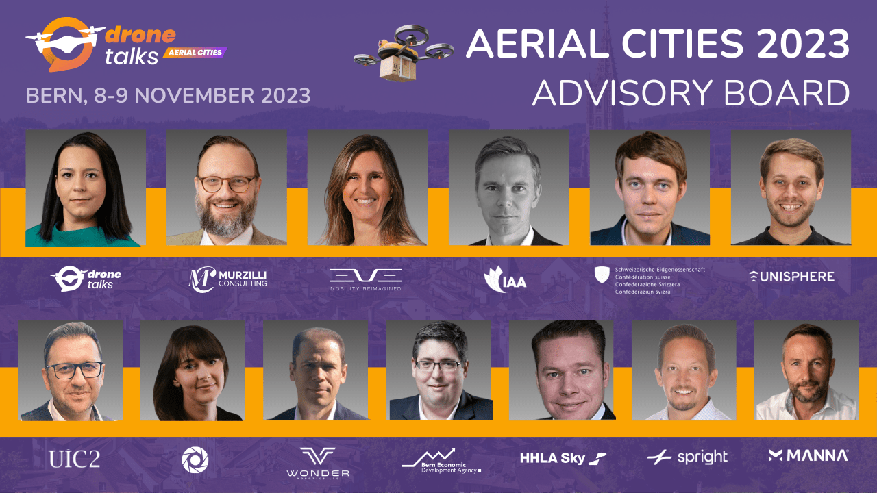 wonderrobotics's tweet card. We are proud to announce Aerial Cities 2023, which will happen on November 8-9, 2023, in Bern, Switzerland. T