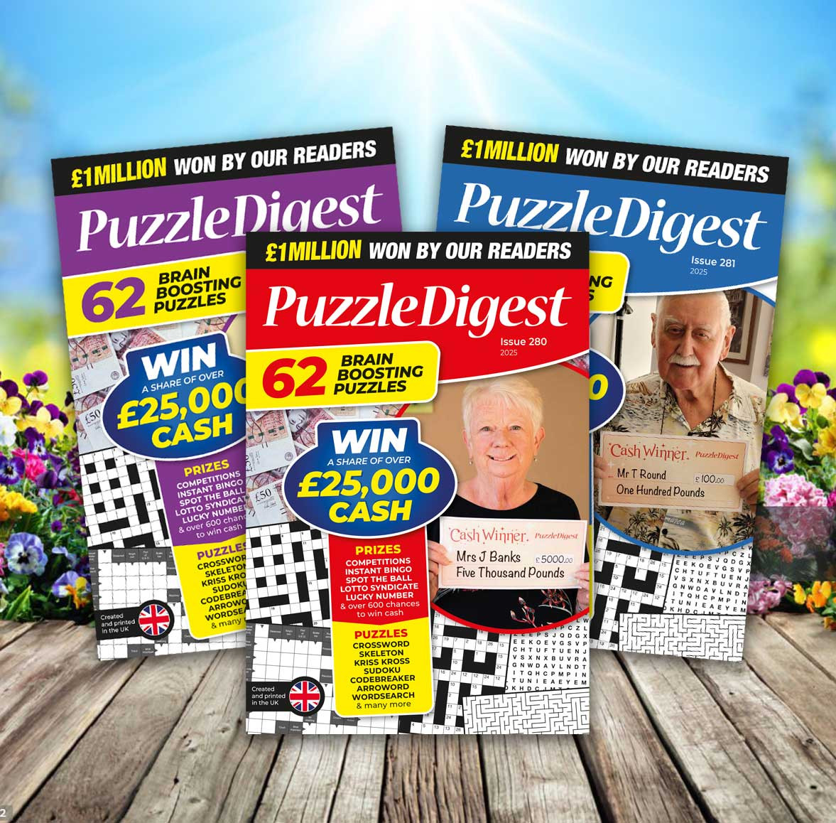 PuzzleDigest's tweet card. In every issue you will find classic word and number puzzles like Wordsearch, Crossword (Standard, Cryptic and Skeleton versions), Kriss Kross, Sudoku and Arrowords. Plus over £30,000 to be won and...