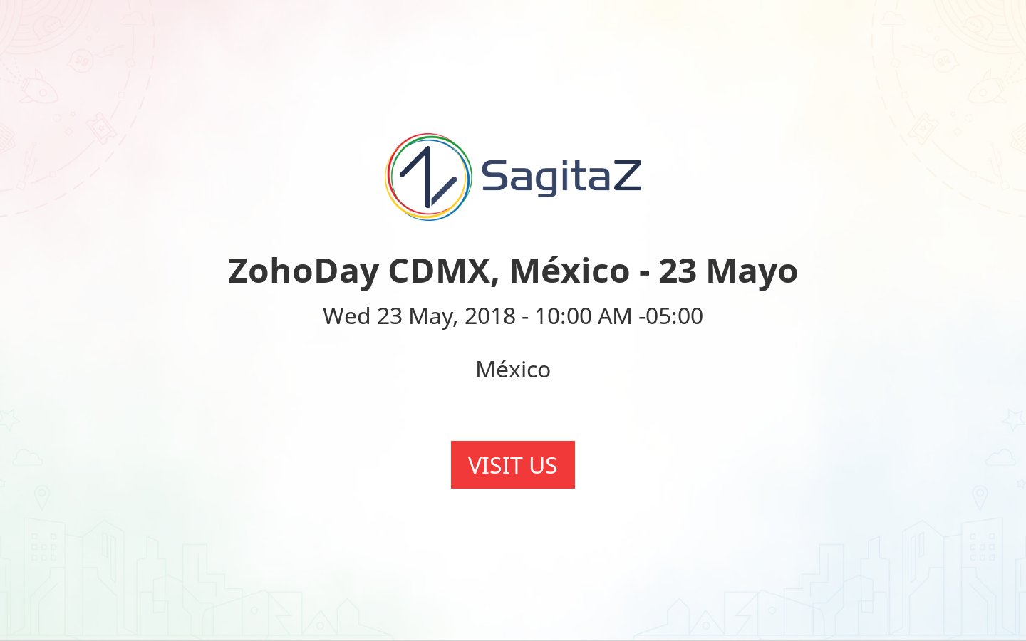 sagitaz_en's tweet card. Ven al ZohoDay CDMX en México conoce como hacer crecer tu empresa de la mano del primer MVP ZOHO de habla hispana del mundo