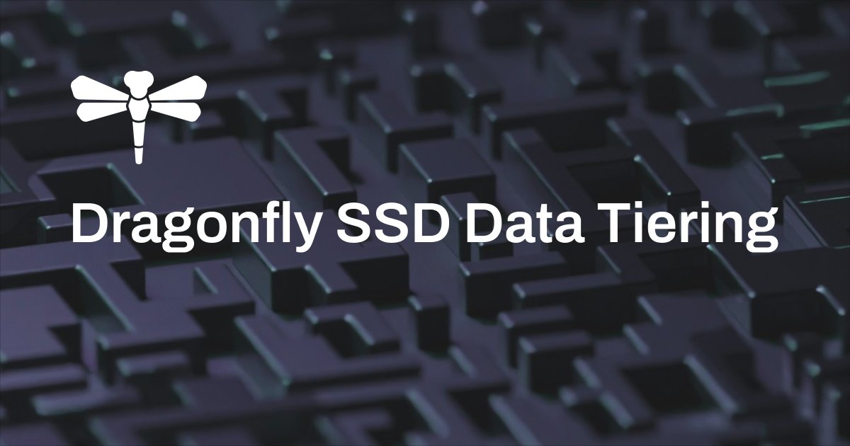 dragonflydbio's tweet card. Dragonfly Data Tiering extends RAM with SSDs for massive, cost-effective datasets. Deliver high performance for scaled workloads at a fraction of the cost.