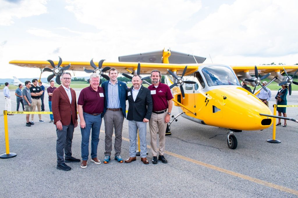 virginia_tech's tweet card. What if your next regional flight didn’t require a trip to a major airport? What if you could lift off from a local parking lot or grassy area the size of a soccer field? That forward-looking vision...