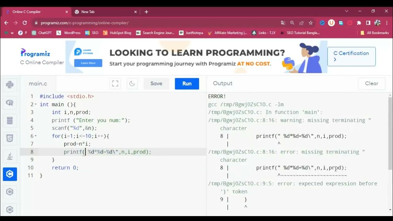 Boule3235Dm's tweet card. C programing Namtha and Problem Solve