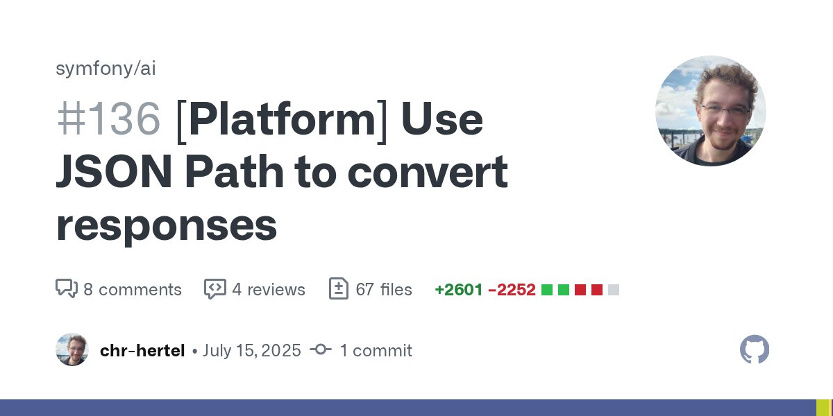 alexdaubois's tweet card. Q A Bug fix? no New feature? yes Docs? no Issues License MIT This approach combines two ideas: having a central openai-based result converter which removes the need of duplication ...