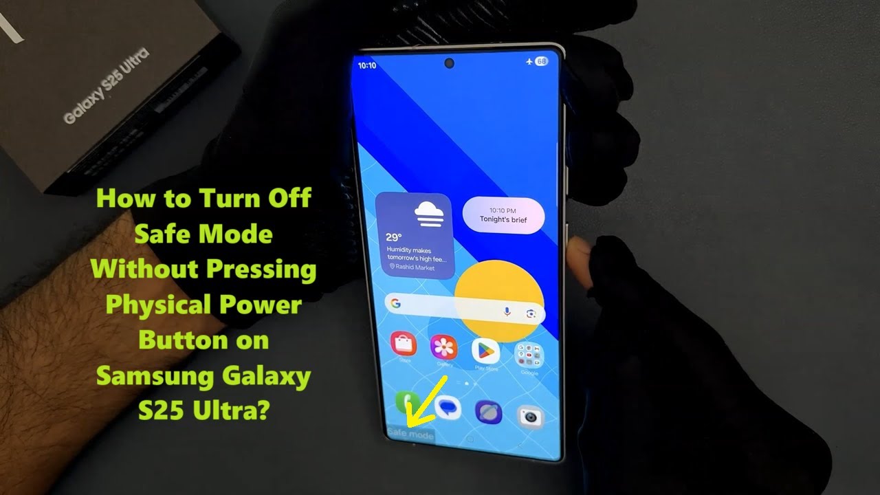 TechMeSpot's tweet card. How to Turn Off Safe Mode Without Pressing Physical Power Button on...
