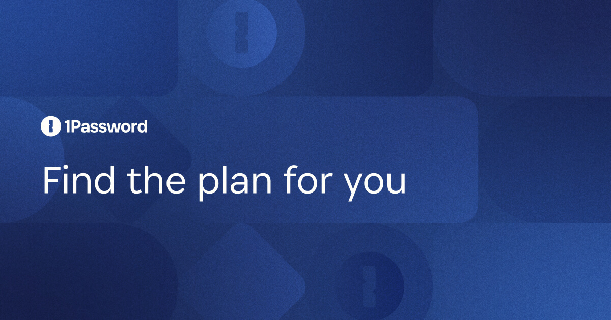 GOGPodcast's tweet card. Choose a 1Password plan for your small business, family or enterprise. Start a free trial and enjoy password management, data breach protection, and more.