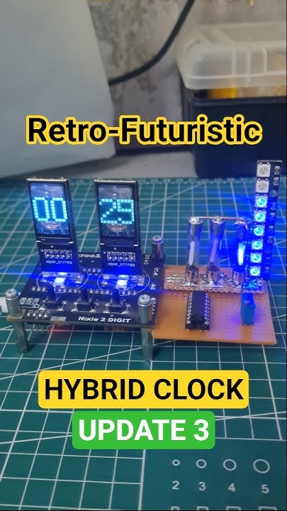 Yakroo5077's tweet card. Retro-Futuristic Hybrid Clock:Update 3 #trending #circuitpython