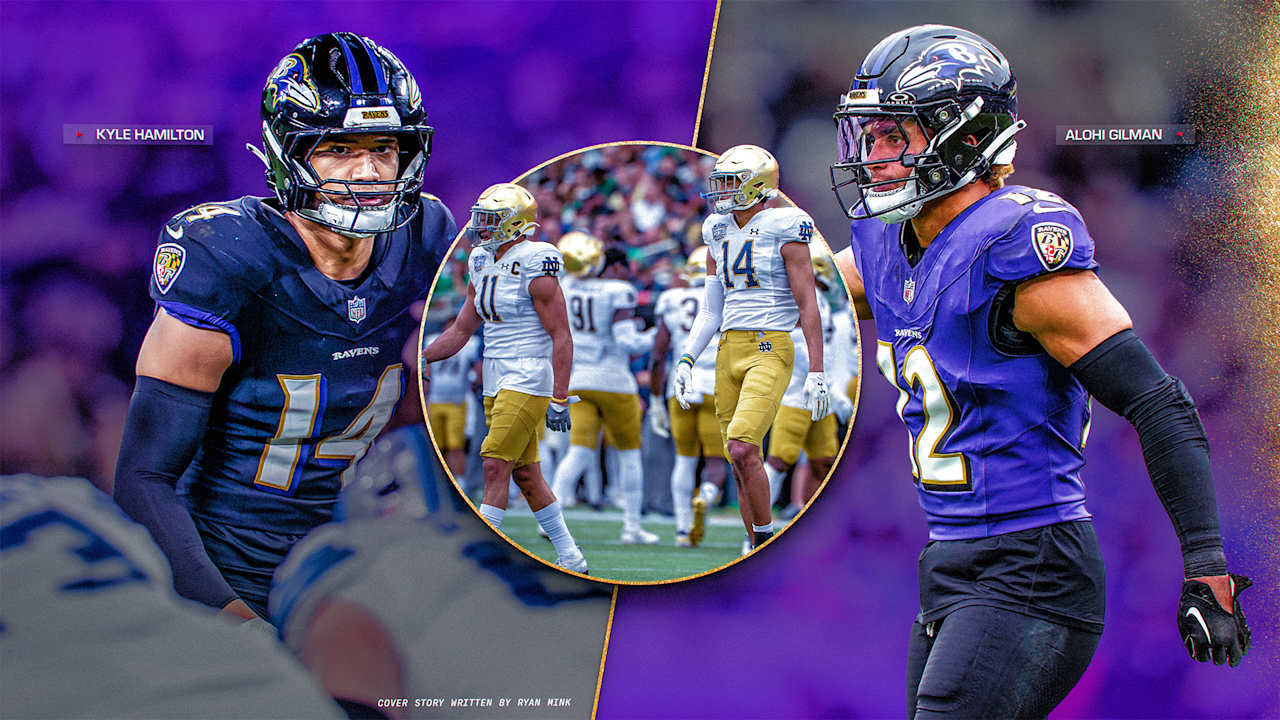 mattfreeman05_'s tweet card. When Kyle Hamilton was a freshman struggling to make the college adjustment, senior captain Alohi Gilman shepherded him. Now Hamilton is returning the favor.