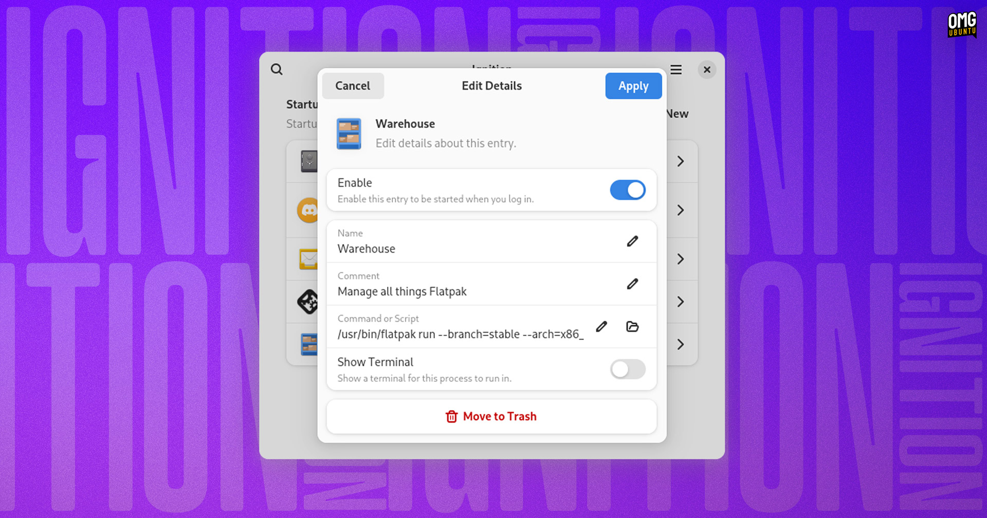 jccall80's tweet card. I won't lie: it's easy to add or remove startup apps, commands, and scripts in Ubuntu. Just open the Startup Applications tool, click 'Add', and away you