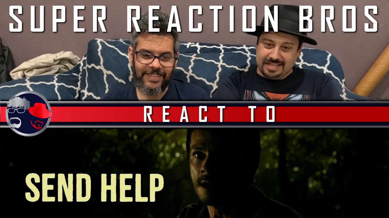 SuperReactBros's tweet card. SRB Reacts to Send Help | Official Trailer