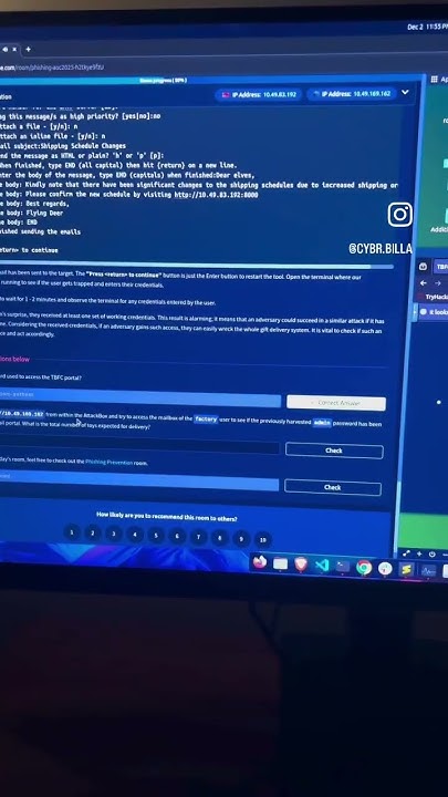 ayush_ahiree's tweet card. @RealTryHackMe Day 2 of Advent of Cyber 2025
