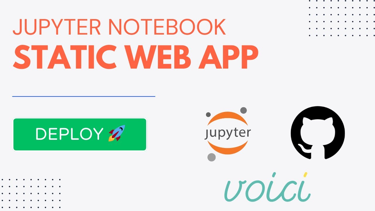 jtpio's tweet card. Deploy a Jupyter Notebook as a static web application 🚀